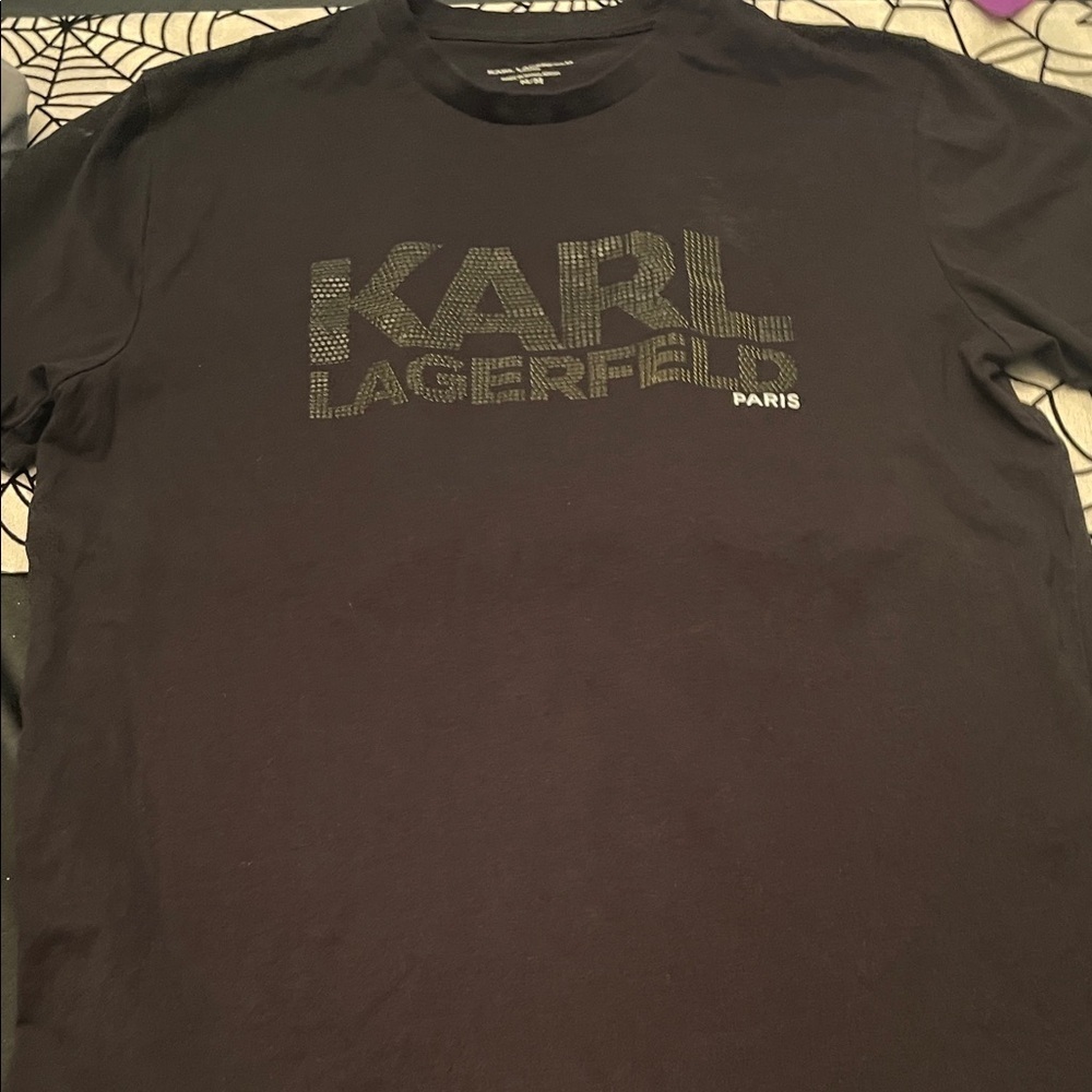 Karl Lagerfeld Black Graphic Tee